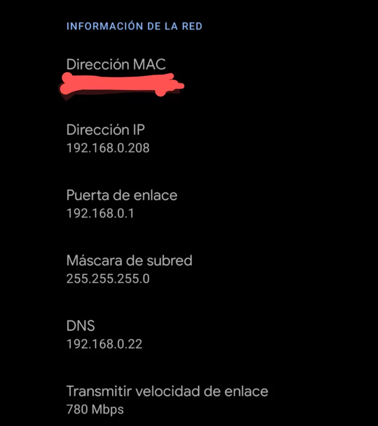 Ajustes inalámbricos Android