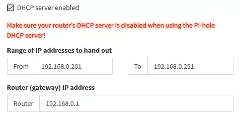 DHCP de Pi-hole