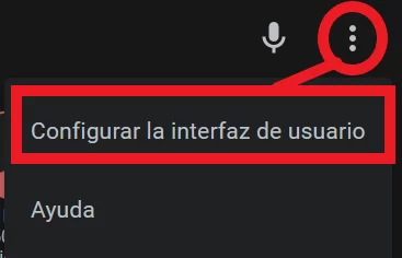 Ajustes - Configurar la interfaz de usuario