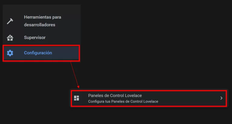 Configuración paneles Lovelace