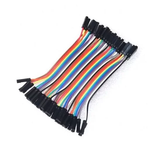 Cables 'dupont' hembra-hembra de colores
