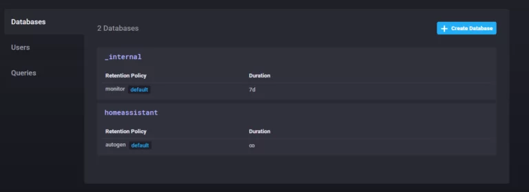 Databases InfluxDB