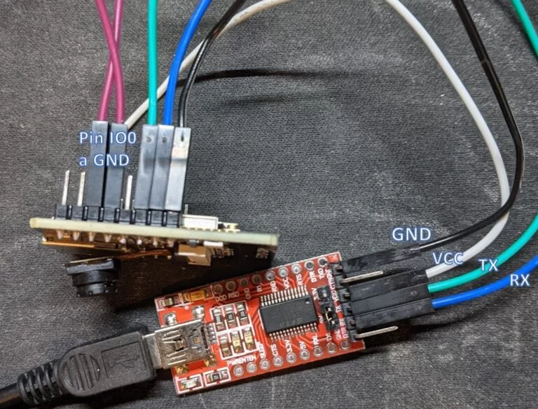 Conexión al programador FT232RL