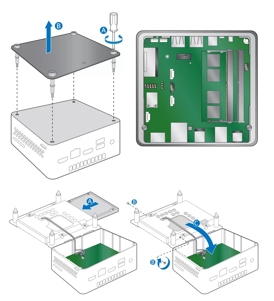 Instalación hardware Intel NUC