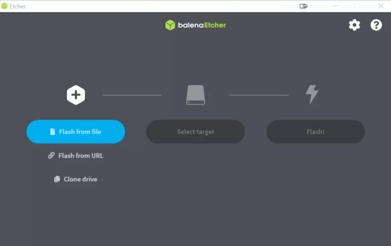 BalenaEtcher en Windows
