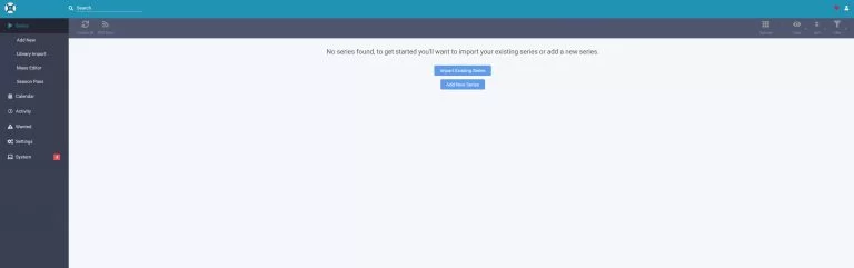 UI de Sonarr