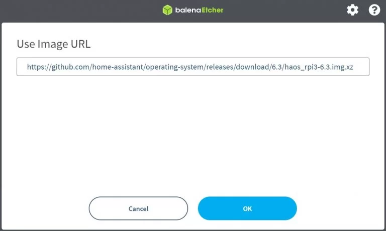 Configuración BalenaEtcher