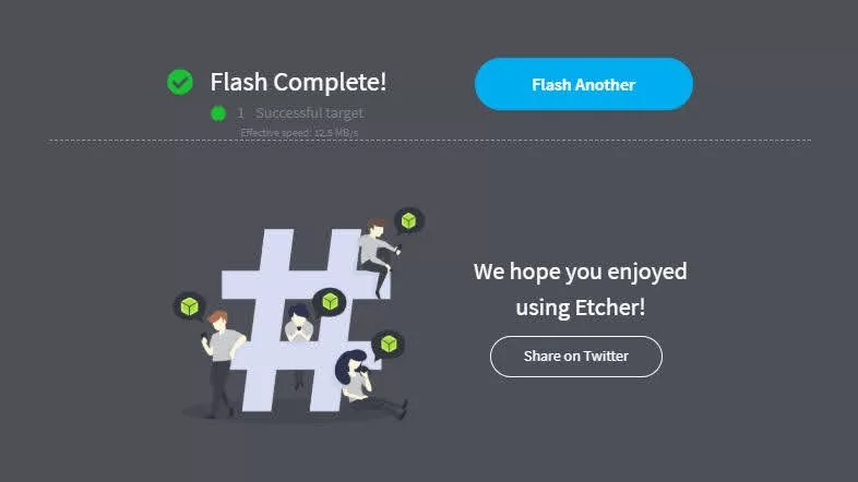Flasheo completado