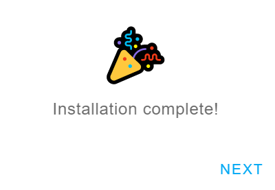 Instalación completada